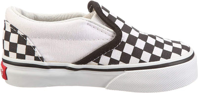 Vans Unisex Child Classic Slip-On - Black/True White Checkerboard - 7.5