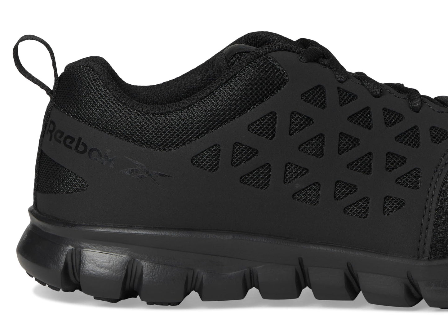 Reebok Work Women's Sublite Cushion Soft Toe Athletic Work Sh Black - 8.5 Wide
