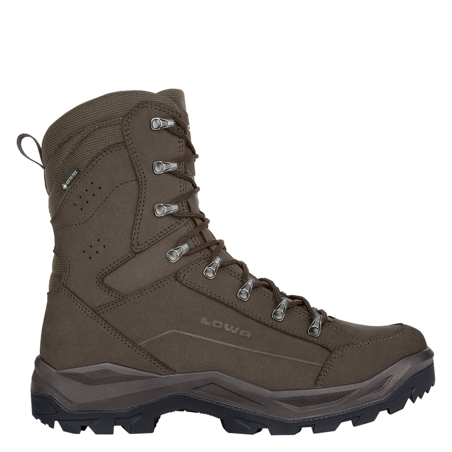 Lowa Mens Renegade II N GTX HI TF Leather Textile Dark Brown Boots 9.5 US