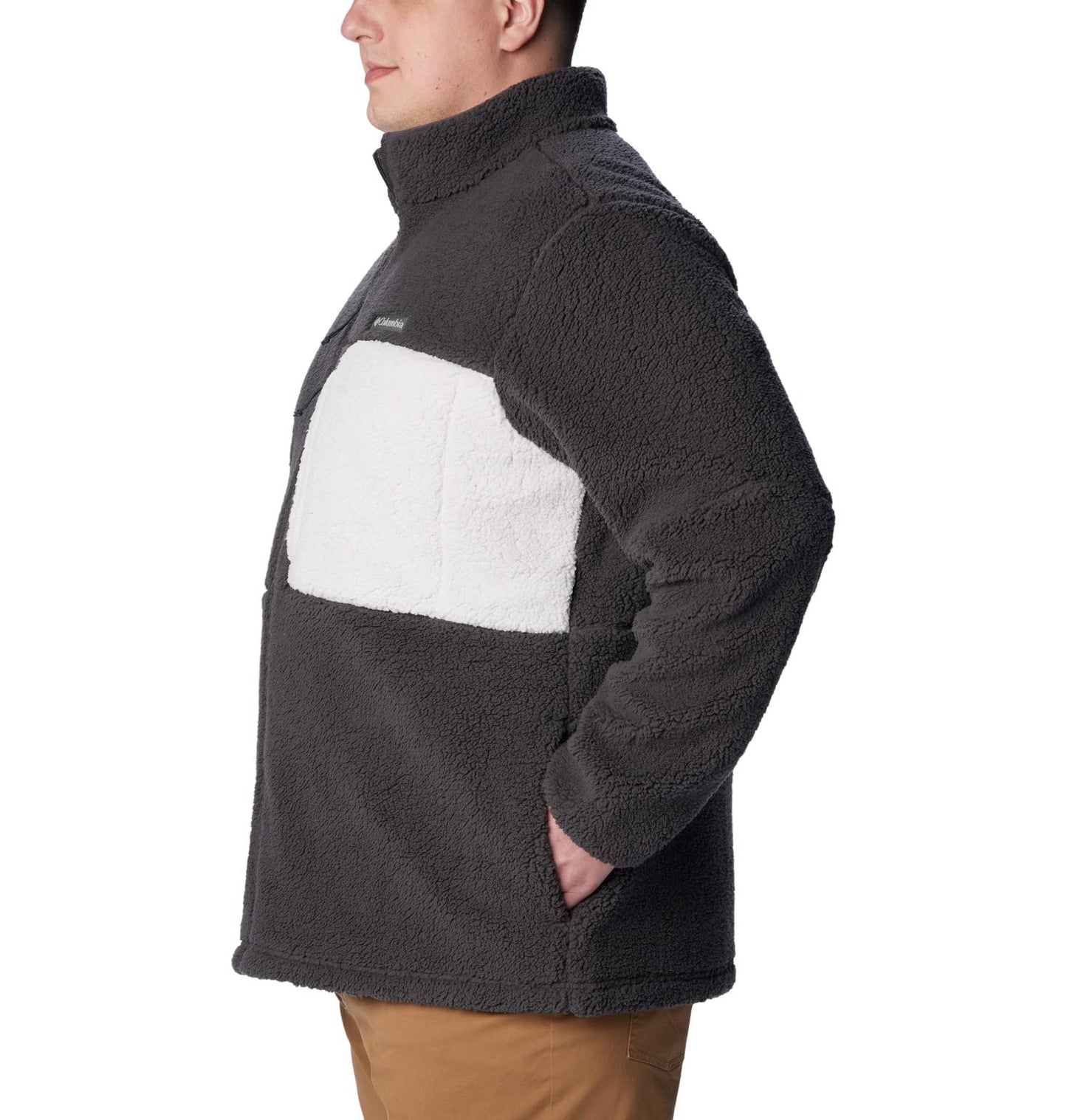 Columbia Men's Mountainside Heavyweight Fleece, Shark, X-Large Black