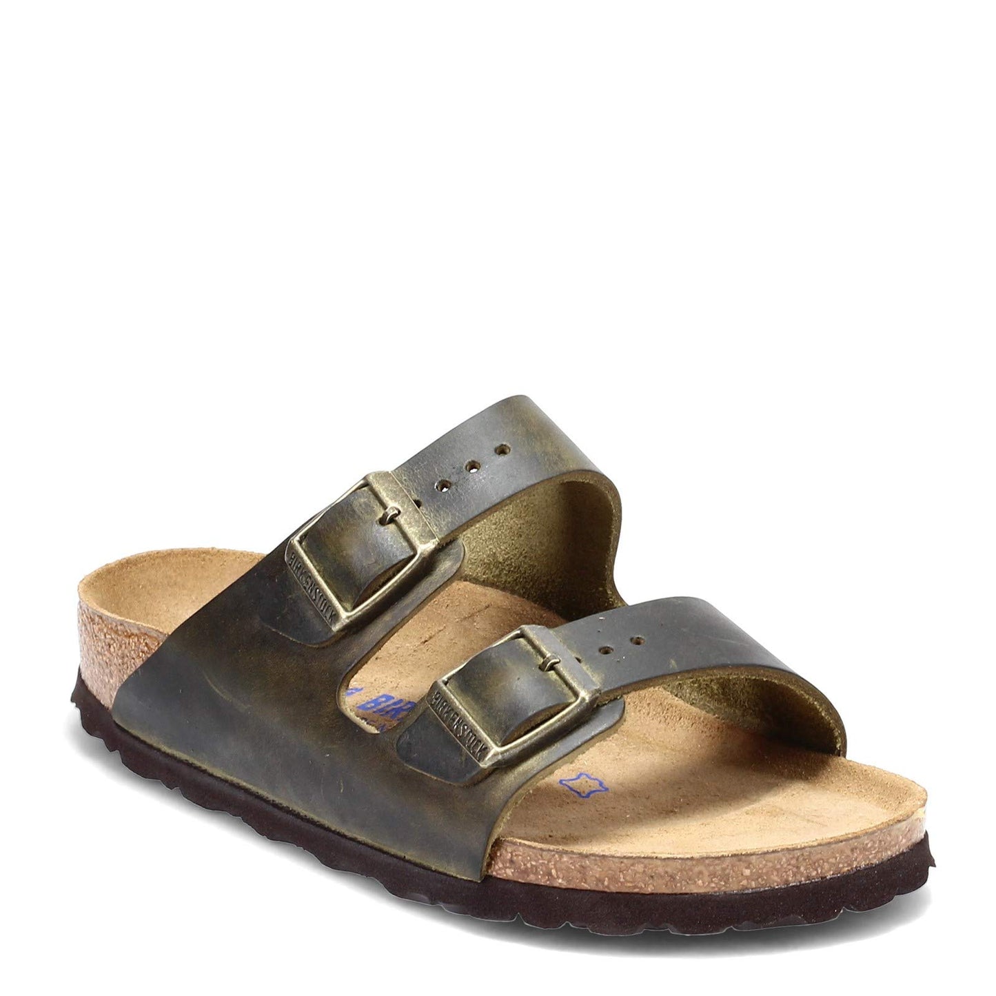 Birkenstock Womens Arizona Soft Foodbed Sandal, Jade Oiled Leather, Size 40 N EU (9-9.5 N US Women)