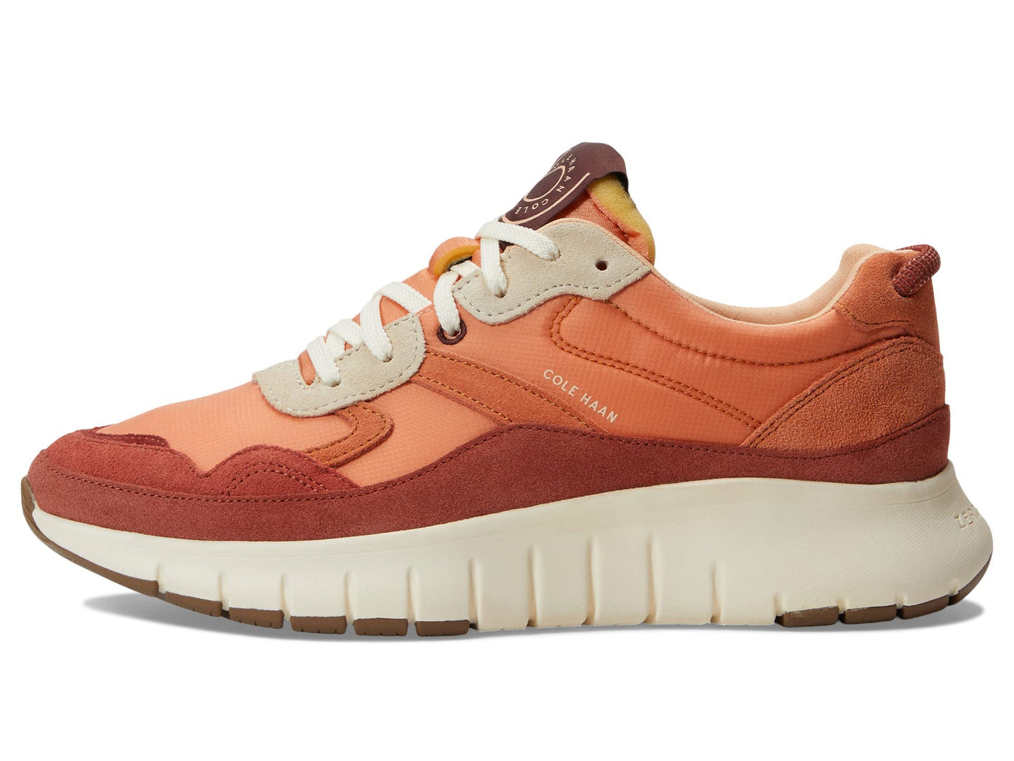 Cole Haan Zerogrand Upland Lace-Up Sneaker Peach Quartz/Sun Baked/Bruschetta/Ivory 6 B (M)