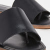 Madewell The Boardwalk Post Slide Sandal in Leather True Black 7.5 M
