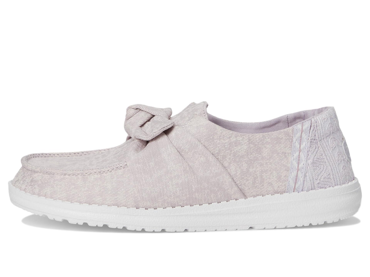 HEYDUDE Women's Wendy Bow Surf Wash Lilac 9 Medium