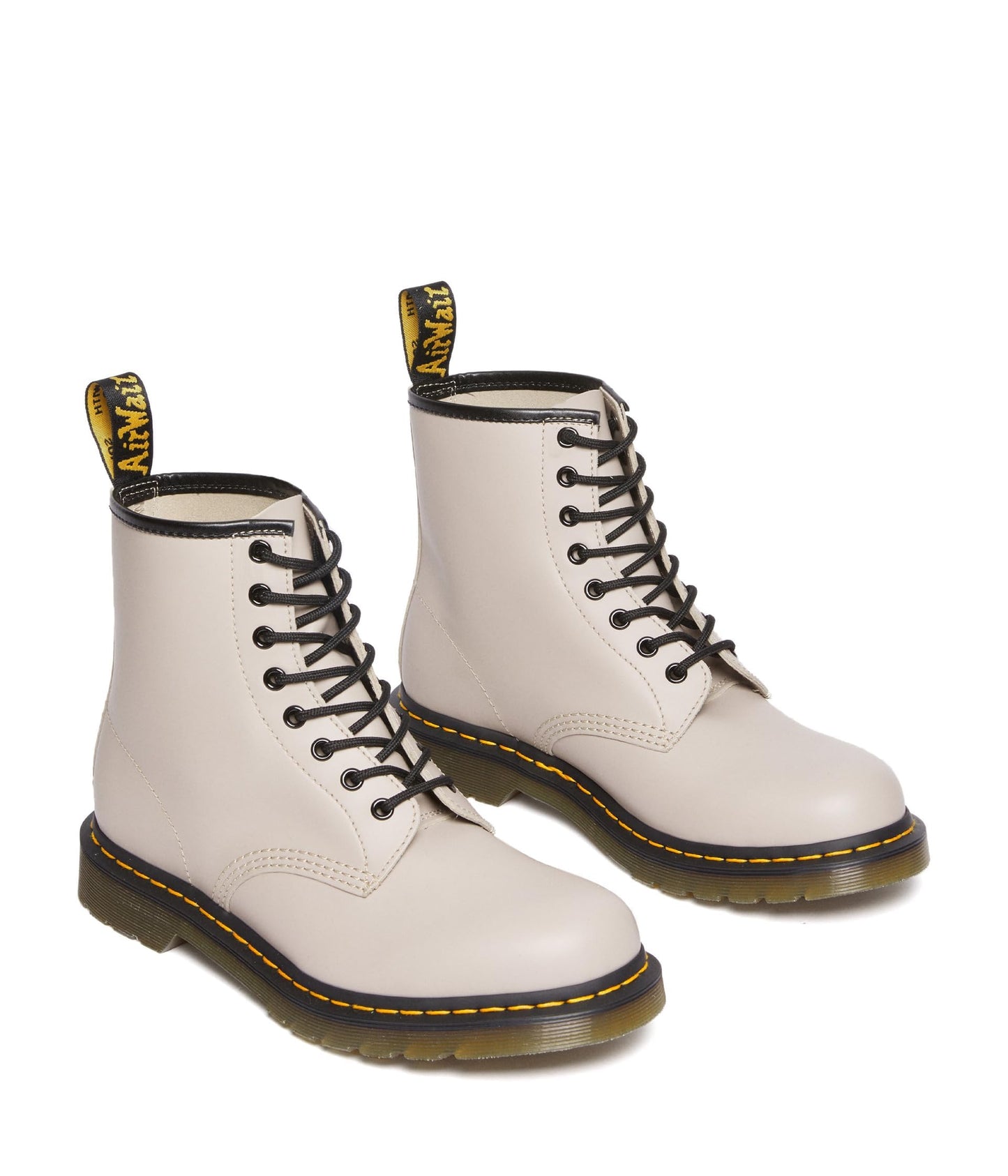 Dr. Martens 1460 Unisex Boots - Leather Upper - Lace-up Closure - Unlined - Pull-tab on Back - Round Toe Vintage Taupe UK 6 (US Men's 7, US Women's 8) Medium