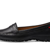 Marc Joseph New York Union Golf Loafers for Women – Leather Upper, Insole, Lining – Synthetic Outsole Black Grainy 11 M