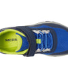 Merrell® Trail Glove 7 A/C Shoes for Little Kids – Synthetic Mesh Upper – EVA Midsole – Odour-Resistant Lining Blue/Lime 2 Little Kid M