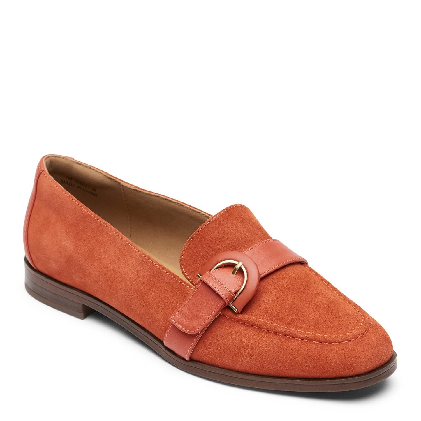 Rockport Women's Susana Buckle Loafer, Cinnamon, 7.5