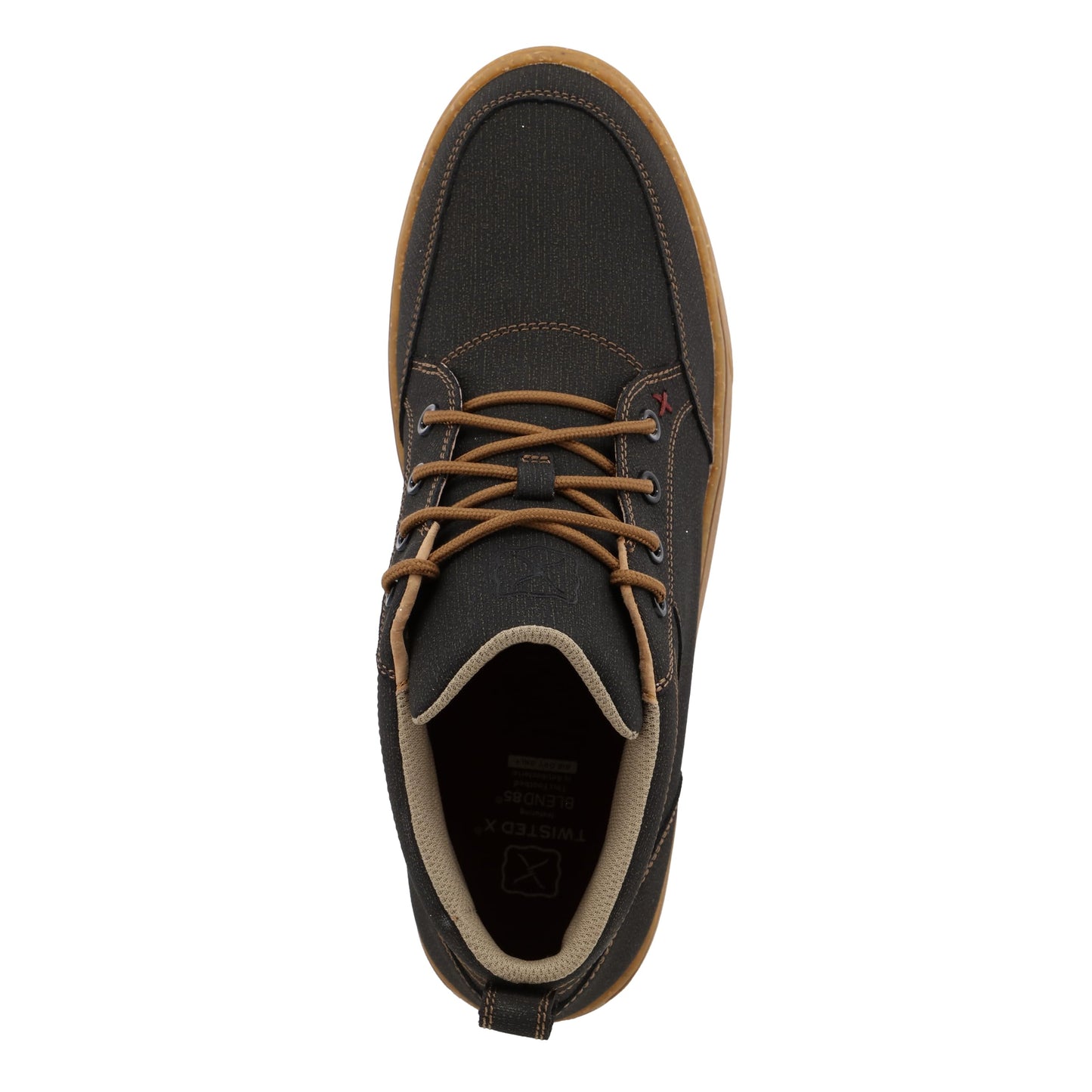 Twisted X Men's Kicks, Round Toe, Charcoal, 10 W