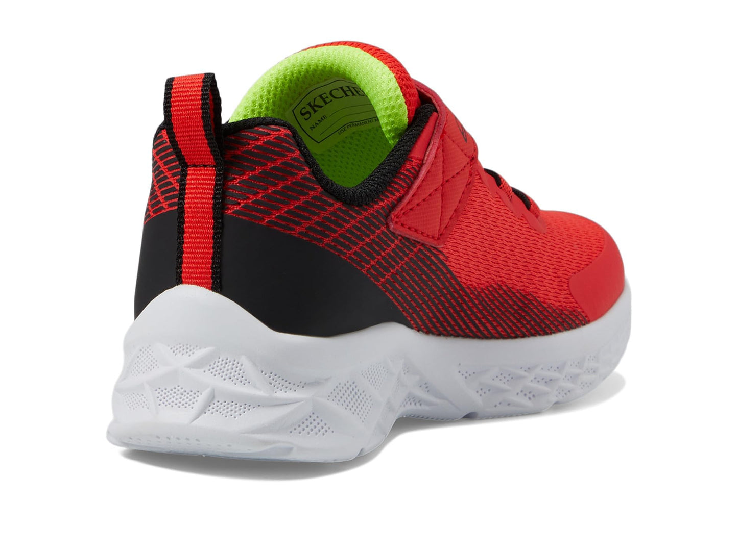 Skechers Boy's Microspec Ii-Zovrix Sneaker, Red/Black, 2.5 Little Kid