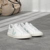 Veja Women's Campo Sneakers, Extra-White/Matcha, 11 Medium US