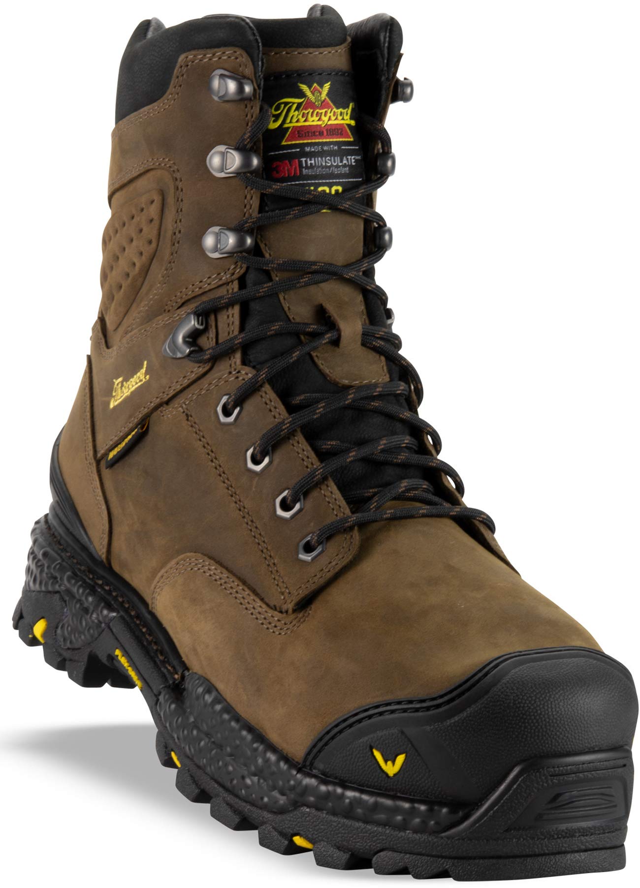 Thorogood Infinity FD Series 8” Waterproof Composite Toe Work Boots for Men with Full-Grain Leather, 400g Insulation, and Slip-Resistant Outsole; EH Rated, Studhorse - 11 M US