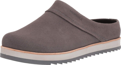 Merrell womens Juno Suede Clog, Charcoal, 10.5 US