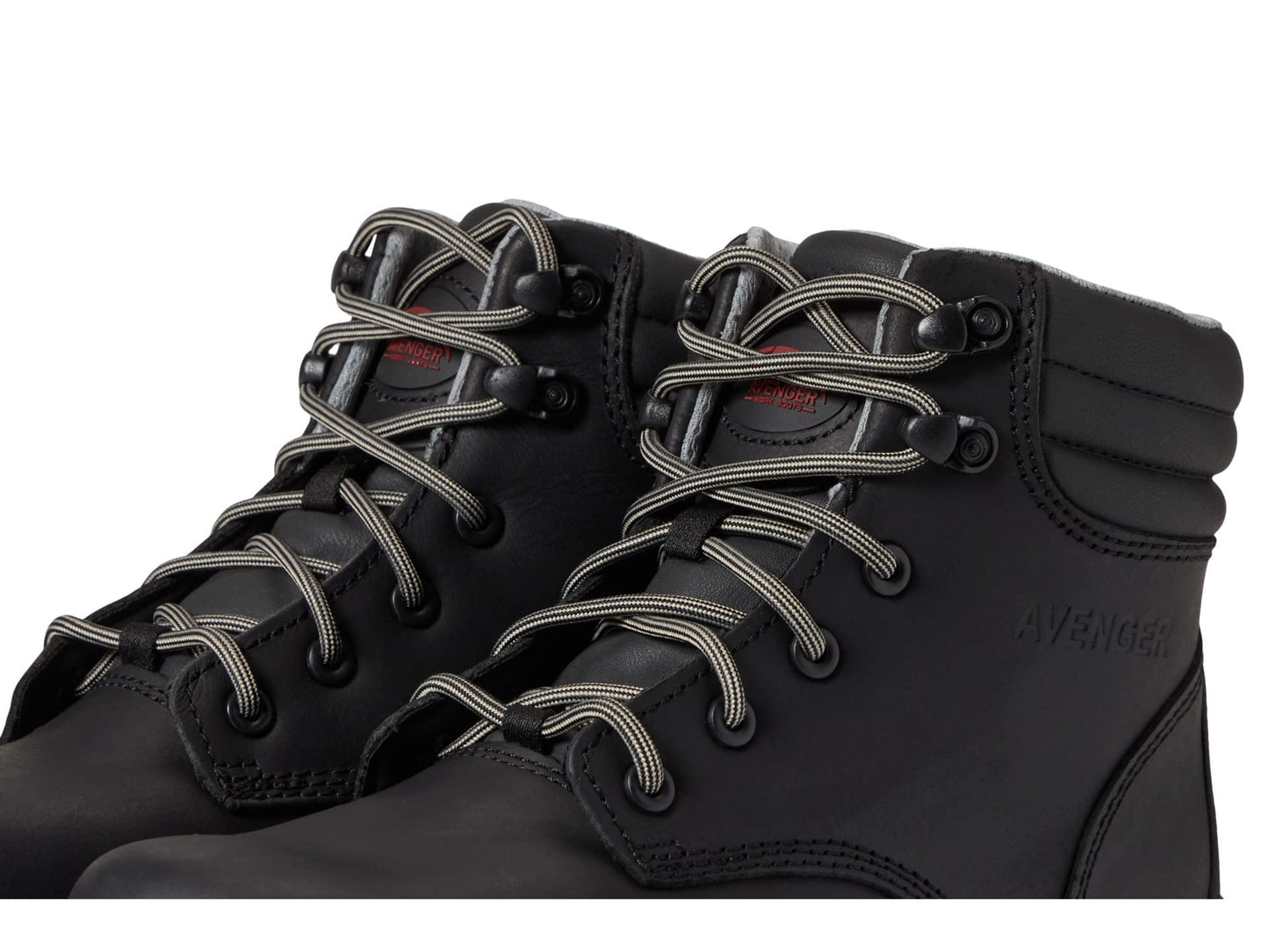 Avenger Work Boots Reflex Shoes for Women – Leather Upper – PU Midsole – Mesh Lining – Flex-Welt Construction Black 10 B - Medium
