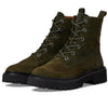 Madewell Cambrie Lace-Up Boot-Suede Cargo Green 7 M