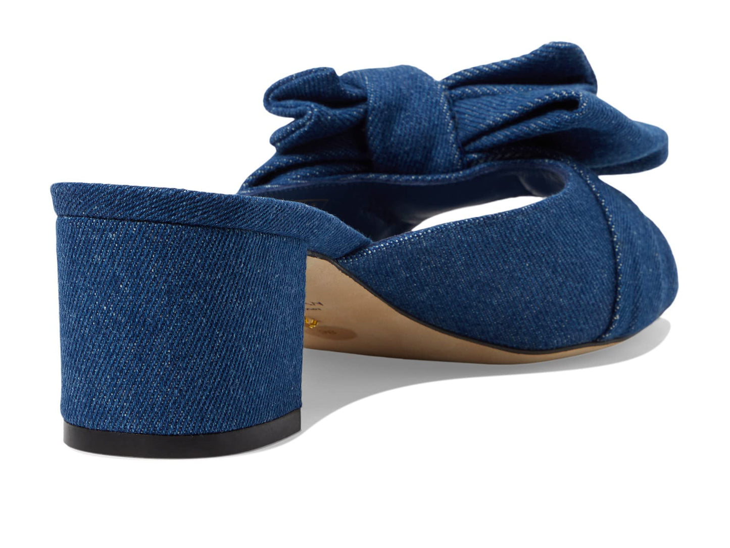 Stuart Weitzman Loveknot 50 Block Slide Indigo 8 B