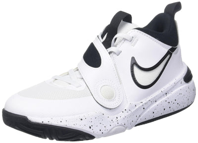 NIKE Team Hustle D 11 (GS) Grade School DV8996-100 (White/Black), Size 6.5