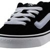 Vans Women's Caldrone Sneaker, Suede/Mesh Black/Light Blue, 7 M US