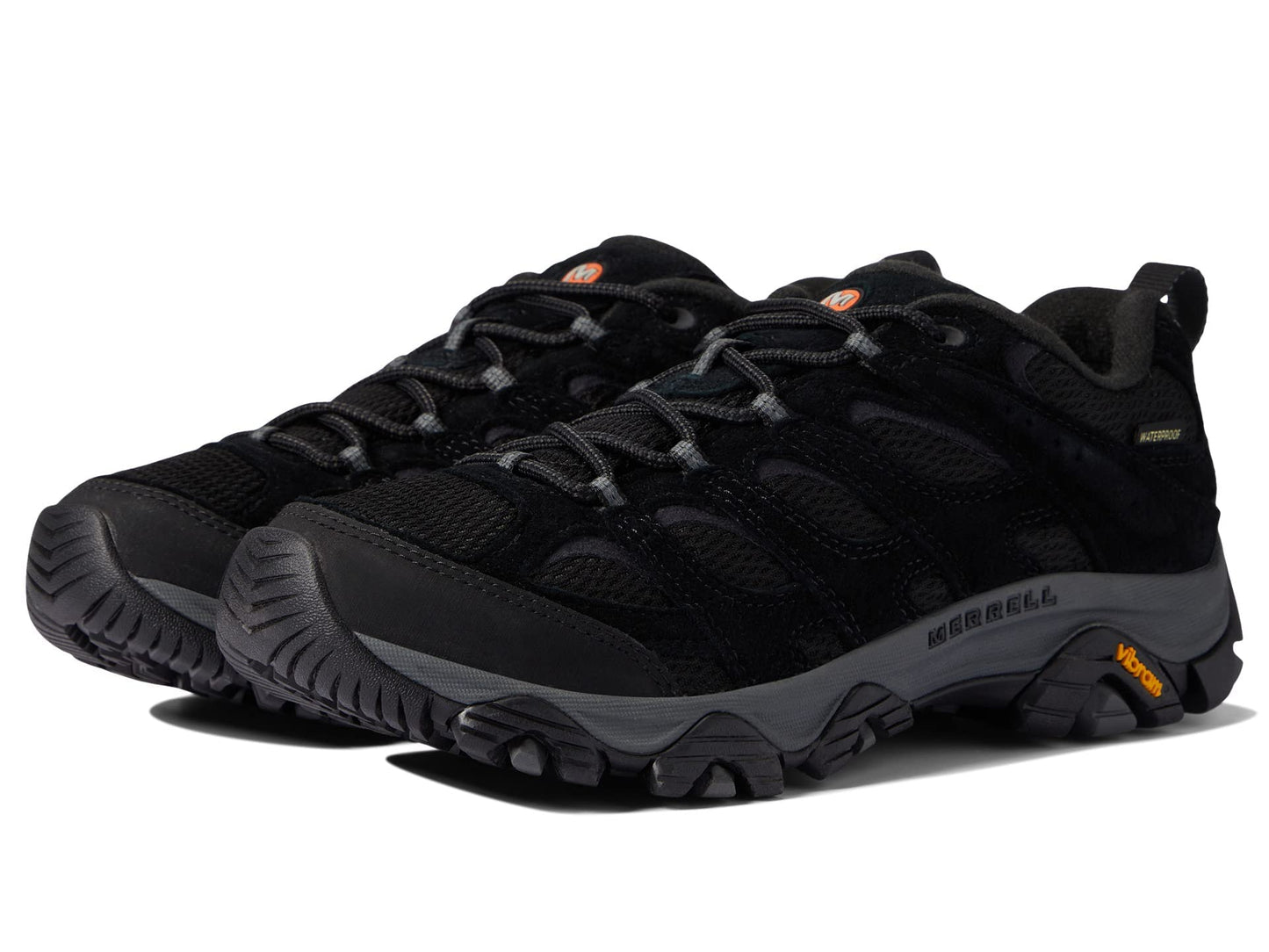 Merrell Mens Moab 3 Waterproof Hiking Shoe, Black Night, 7.5 US