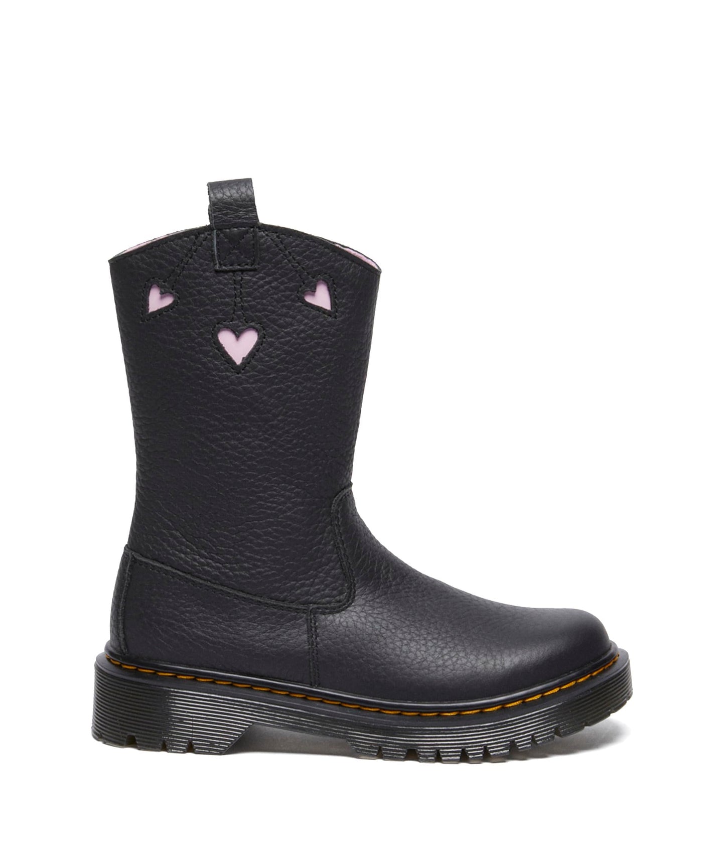 Dr. Martens Unisex Bex Heart P-O Boot Junior (Little Kid/Big Kid) Pink 3 Medium