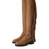 Stuart Weitzman Women's 5050 Bold Fringe Boots Fashion, Camel, 8