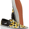 Vans Women's WM Asher Sneaker, Sunflower Checker Multi White, 6