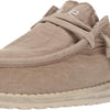 HEYDUDE Men’s Wally Washed Chestnut Size 8 | Men’s Shoes | Men’s Lace Up | Comfortable & Light-Weight