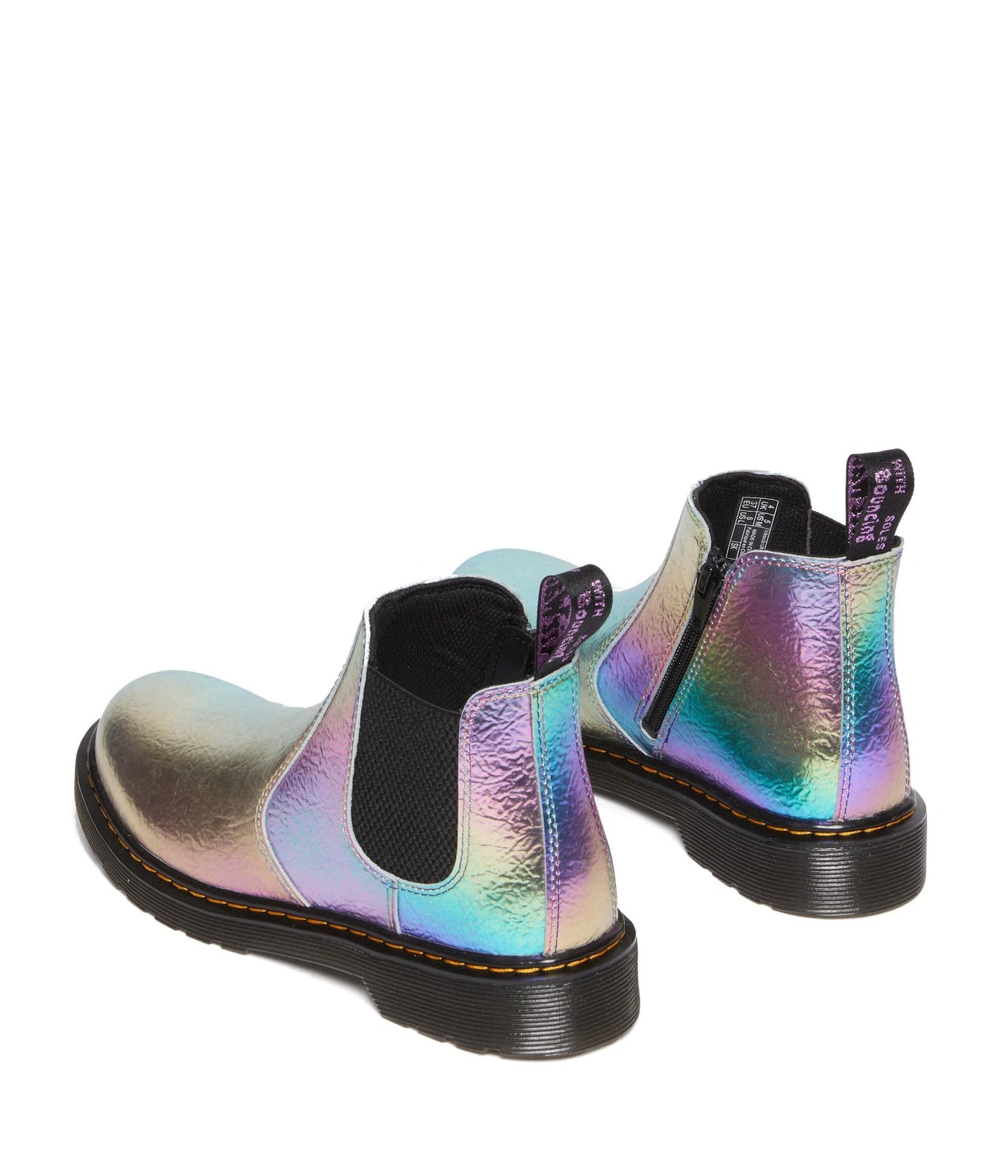 Dr. Martens Baby Girl's 2976 (Toddler) Rainbow Crinkle 6 UK (US 7 Toddler) M