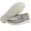 Hey Dude Women's Wendy Grey/Yellow Size 11 | Women’s Shoes | Women’s Lace Up Loafers | Comfortable & Light-Weight