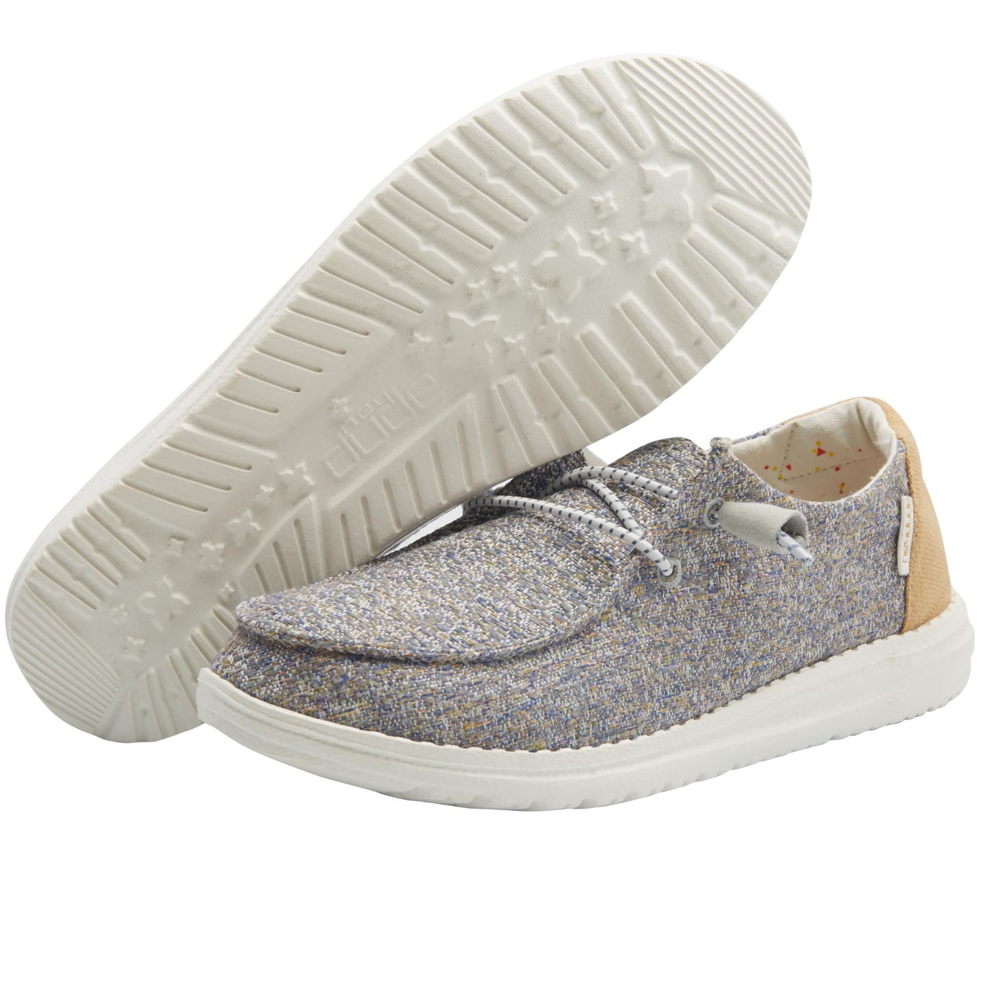 Hey Dude Women's Wendy Grey/Yellow Size 11 | Women’s Shoes | Women’s Lace Up Loafers | Comfortable & Light-Weight