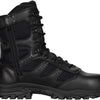 Thorogood Unisex Deuce 8" Waterproof Side-Zip Black Tactical Boots with Composite Safety Toe, Full-Grain Leather, and Slip-Resistant Outsole, BBP Rated, Black - 8.5 M