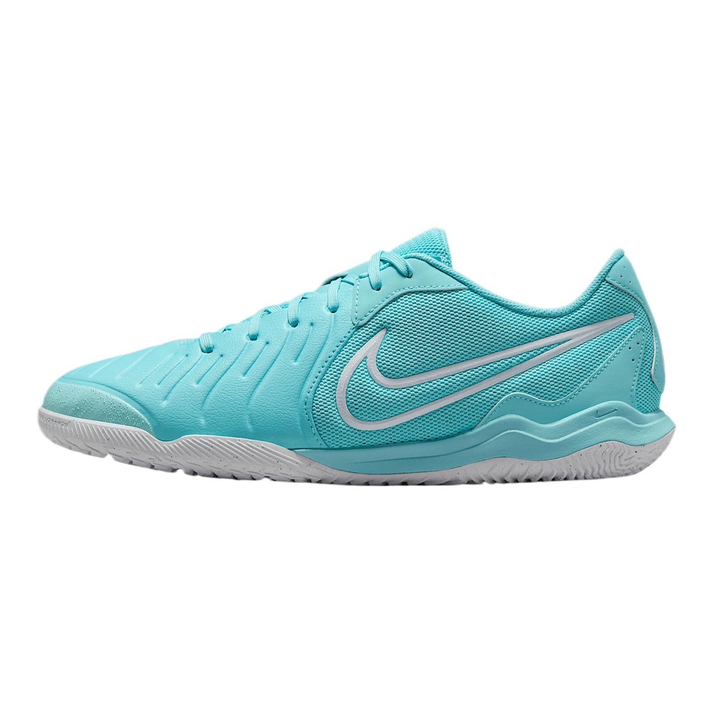 Nike Tiempo Legend 10 Academy Indoor/Court Low-Top Soccer Shoes (DV4341-401, Copa/White) Size 9.5