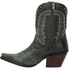 Durango Crush Women's Vintage Teal Bootie Western Boot, Saddle Brown And Demin Blue, Size 8(M)