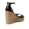 Stuart Weitzman Nudistcurve Espadrille Wedge Black 1 7 B