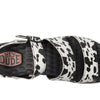 HEYDUDE Women's Delray Buckle Animal Black/White 11 Medium
