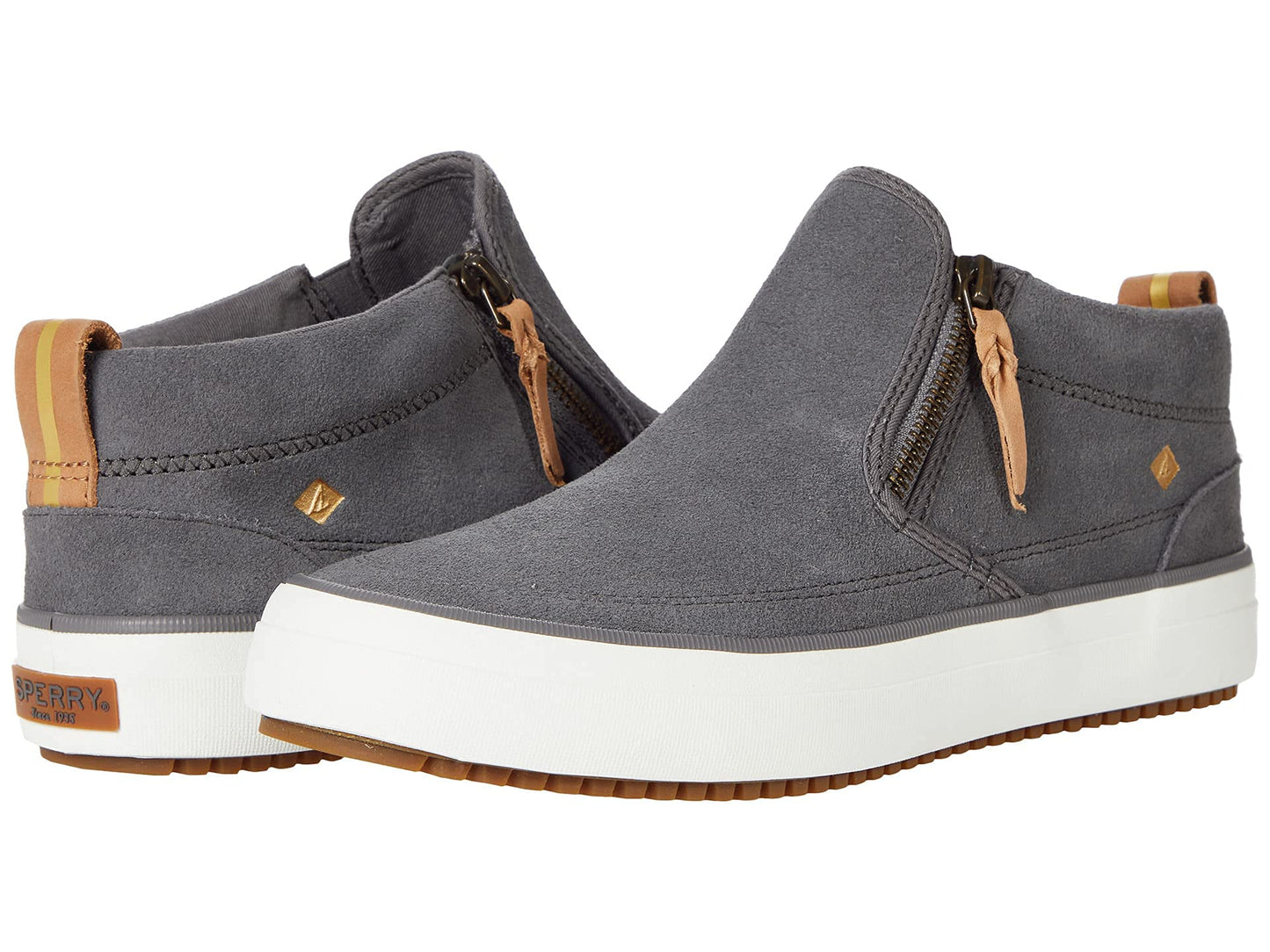 Sperry Women's Crest Lug Chukka Sneaker, Grey, 8.5 Medium