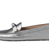 Cole Haan Evelyn Bow Driver Pewter Metallic 11 B (M)