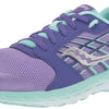 Saucony Wind 2.0 Running Shoe, PURPLE/TURQ, 3.5 Wide US Unisex Big_Kid