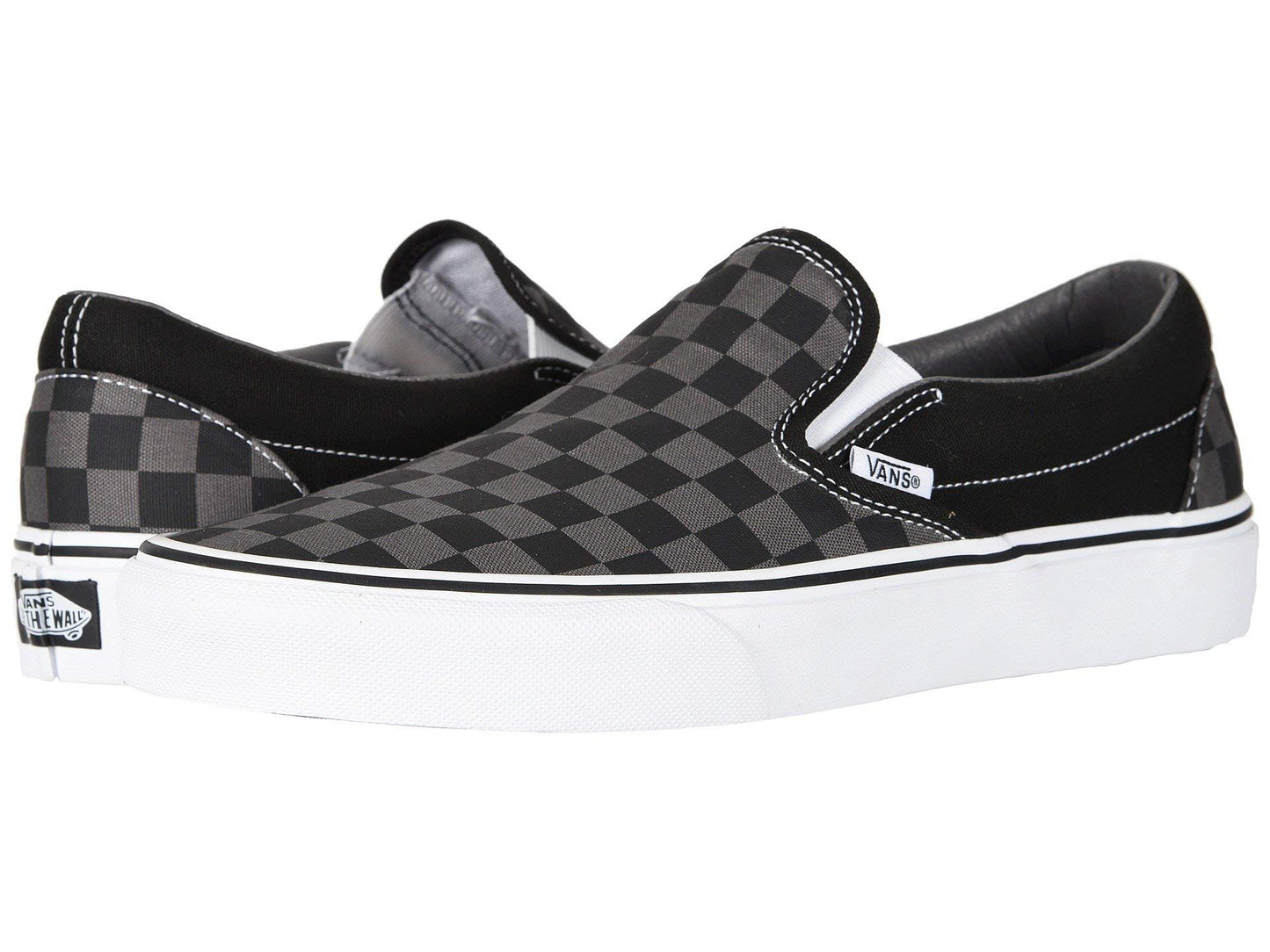 Vans U Classic Slip-On, Unisex-Adult Trainers, Black Pewter Checkerboard, 9 UK