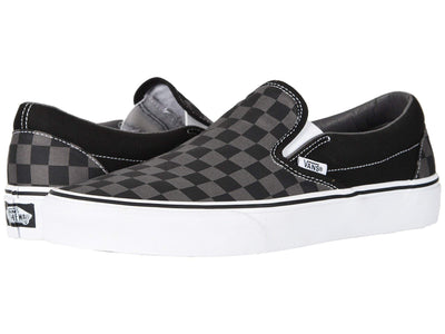 Vans U Classic Slip-On, Unisex-Adult Trainers, Black Pewter Checkerboard, 9 UK
