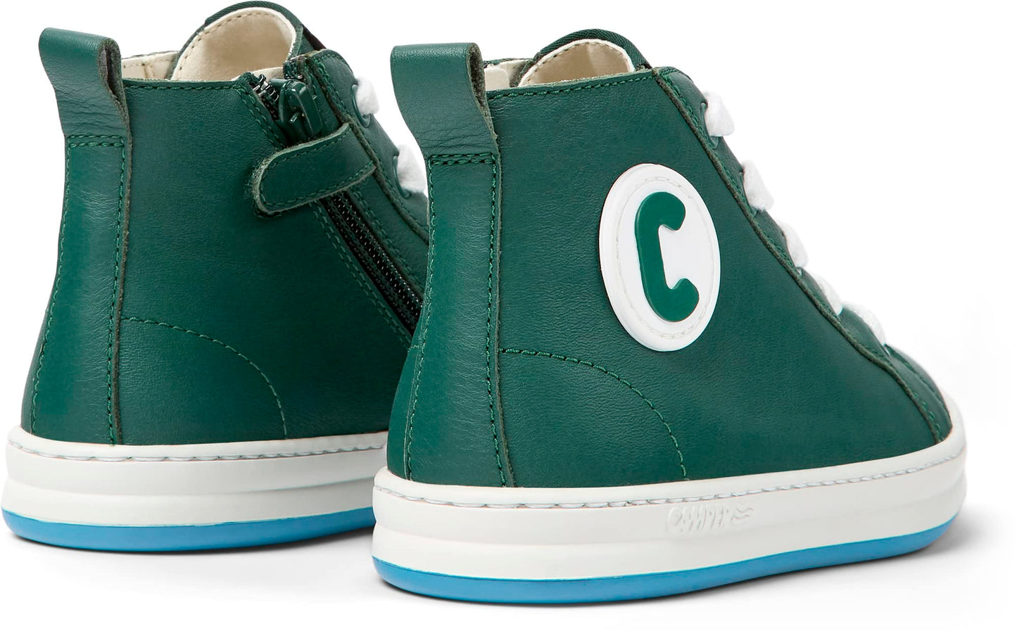 Camper, Runner Four, Kids - Sneaker-Bootie, Dark Green, 2