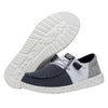 HEYDUDE Women's Wendy Tri Varsity Slip On Loafer, Navy Size 5 | Colorblock