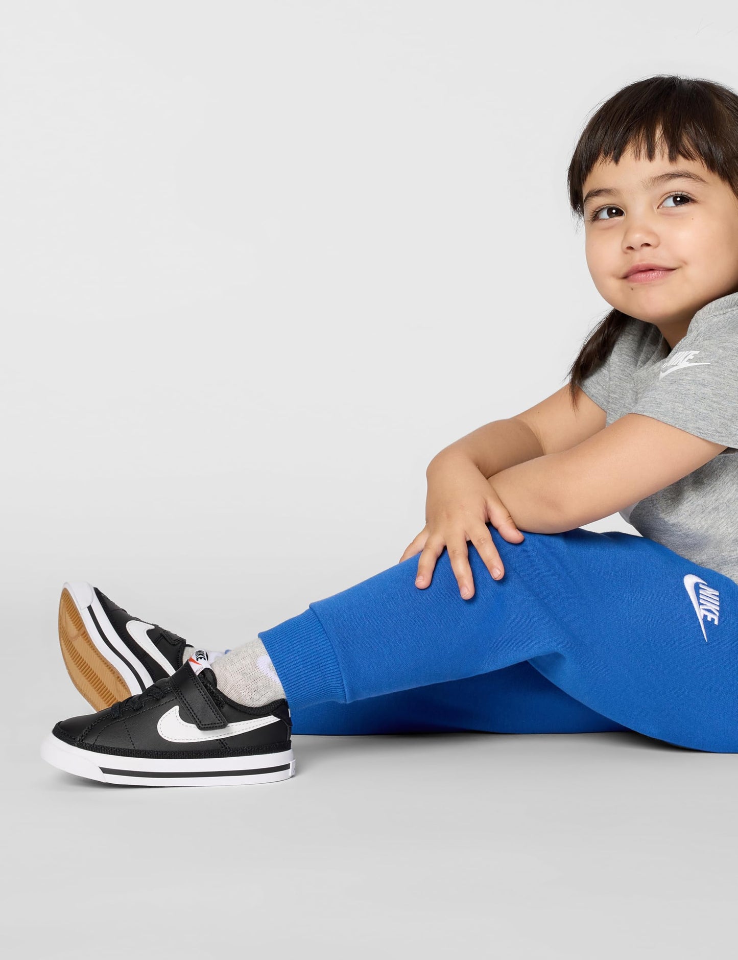 Nike Unisex Kids Court Legacy, Black/White/Gum Light Brown, 7C