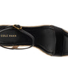 Cole Haan Women's Cloudfeel Keeton Flatform Espadrilles, Black Leather, 5.5-B US