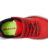 Skechers Boy's Microspec Ii-Zovrix Sneaker, Red/Black, 2.5 Little Kid