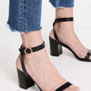 Stuart Weitzman Women's Nearlybare Sandals, Black, 7.5 Medium US