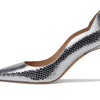 Stuart Weitzman Stuart 85 Scallop Pump Silver 7 B