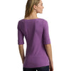 Lauren Ralph Lauren Womens Stretch Cotton Boatneck Tee Aurora Violet M