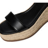 Cole Haan Women's Cloudfeel Keeton Flatform Espadrilles, Black Leather, 5.5-B US