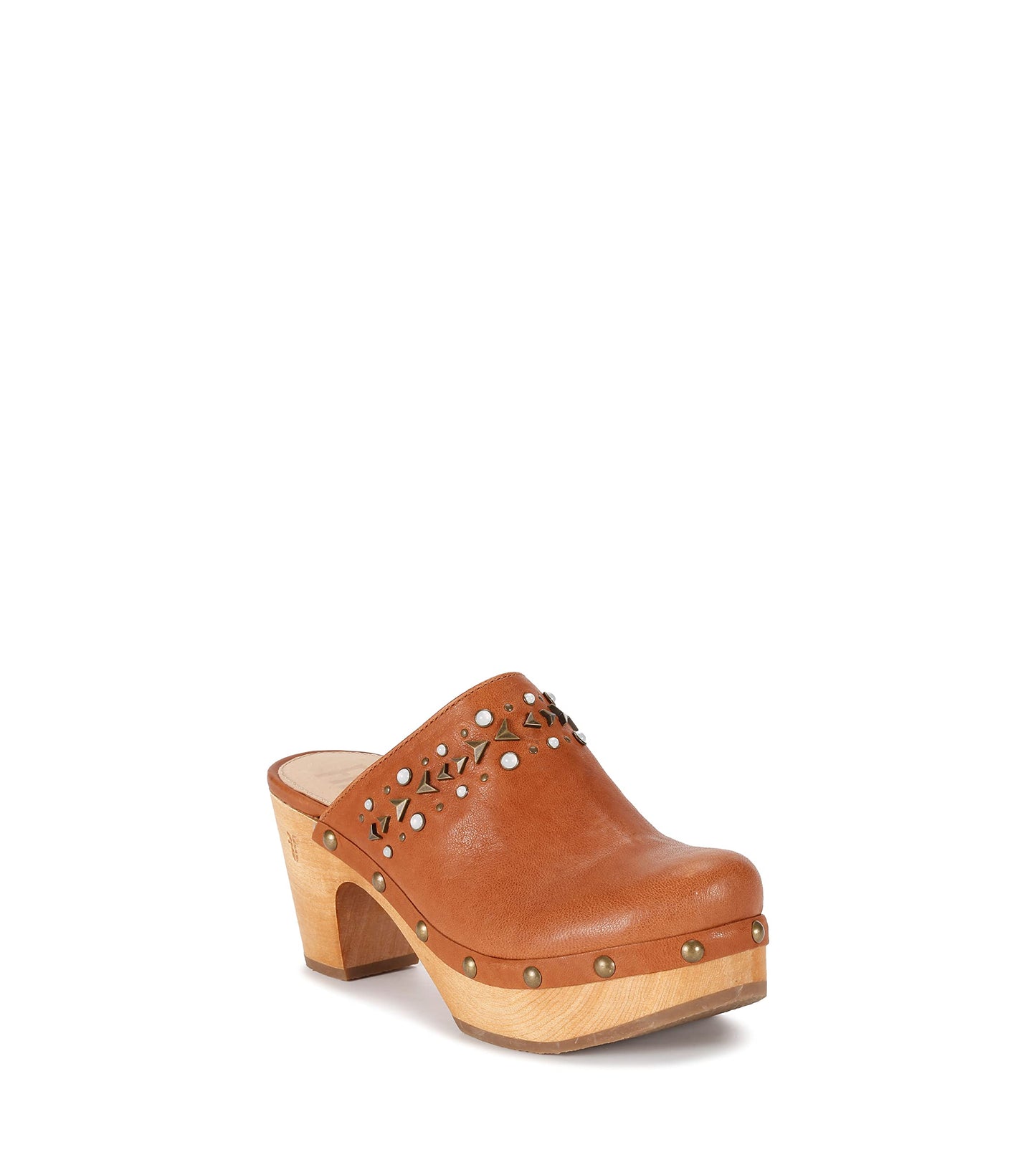 Frye Jessica Studded Clog Tan 8.5 B (M)